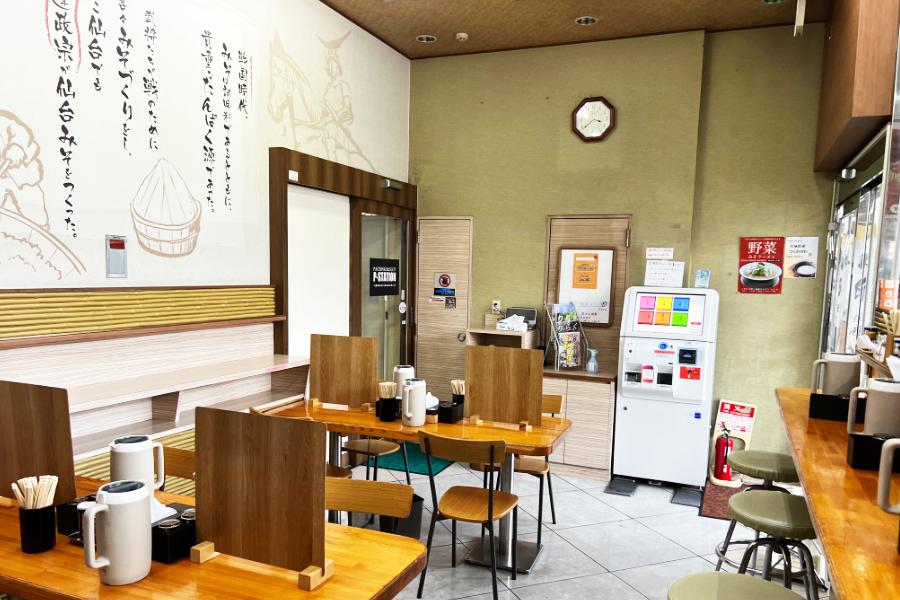 仙臺ラーメン みそ壱 仙台ロフト1F店 内観